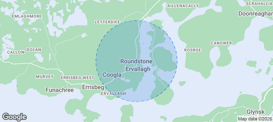 Roundstone Airbnb map